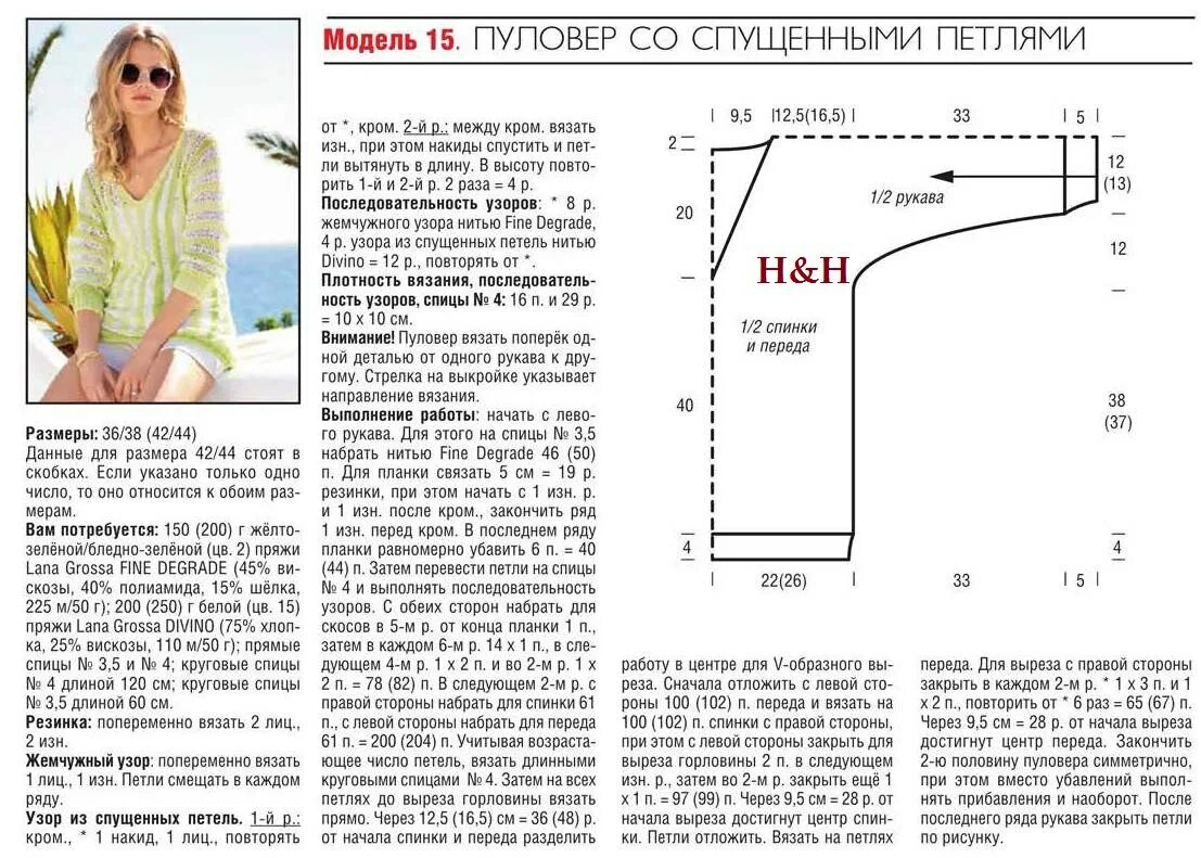 Поперечное вязание спицами пуловера для женщин схемы Вязание спицами спущенные плечи