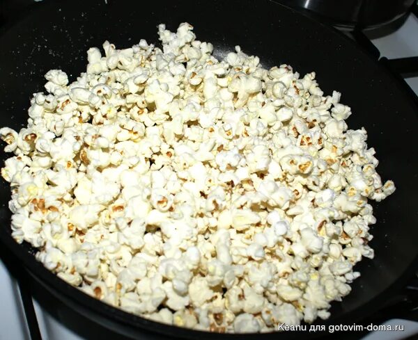 Попкорн на сковороде рецепт с фото Popcorn или взорваная кукуруза * Блюда из фасоли, кукурузы, зеленого горошка Стр