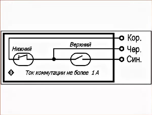 Поплавковый датчик схема подключения Поплавковый датчик уровня ВБУ 32