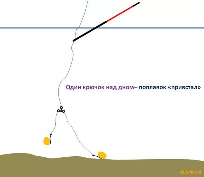 Поплавочная оснастка на карася с двумя крючками Чувствительная снасть на осторожного карася