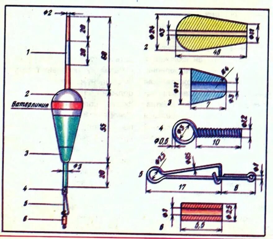 Поплавок своими руками чертежи Как выбрать поплавок для удочки на карася при ловле на реке и озере