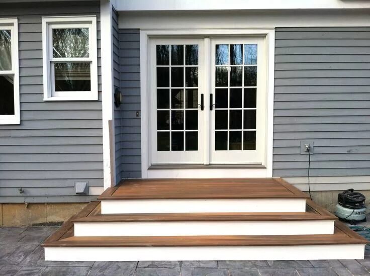 Порог дома фото снаружи build steps off deck steps to patio back door we recently finished the steps and