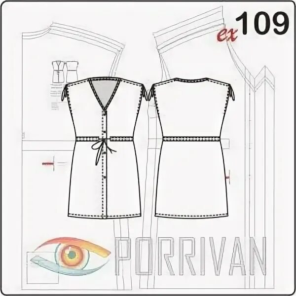 Порриван бесплатные выкройки Выкройка пляжной туники - Porrivan Shirt blouses, Sewing, Couture