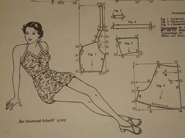 Порриван бесплатные выкройки Vintage Swimsuit pattern draft Vintage swimsuit pattern, Vintage sewing patterns