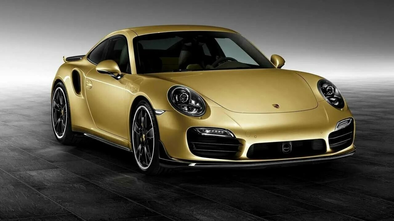 Порше фото цена в рублях Картина на холсте 60x110 Альянс Лес "2015 Coupe Turbo порше Porsche" на подрамни