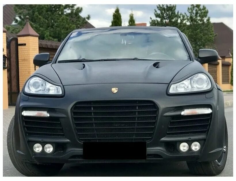 Порше кайен тюнинг фар Накладки на фары реснички веки брови для Porsche Cayenne 957 2007-2010 АБС пласт