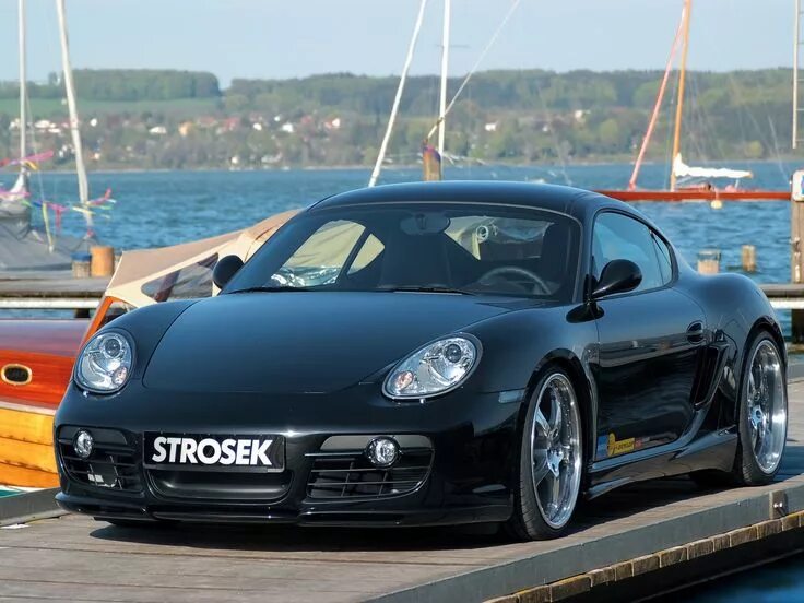 Порше марки машин с фото и названиями 2007 Strosek Cayman Image Porsche cayman s, Black porsche, Porsche 987