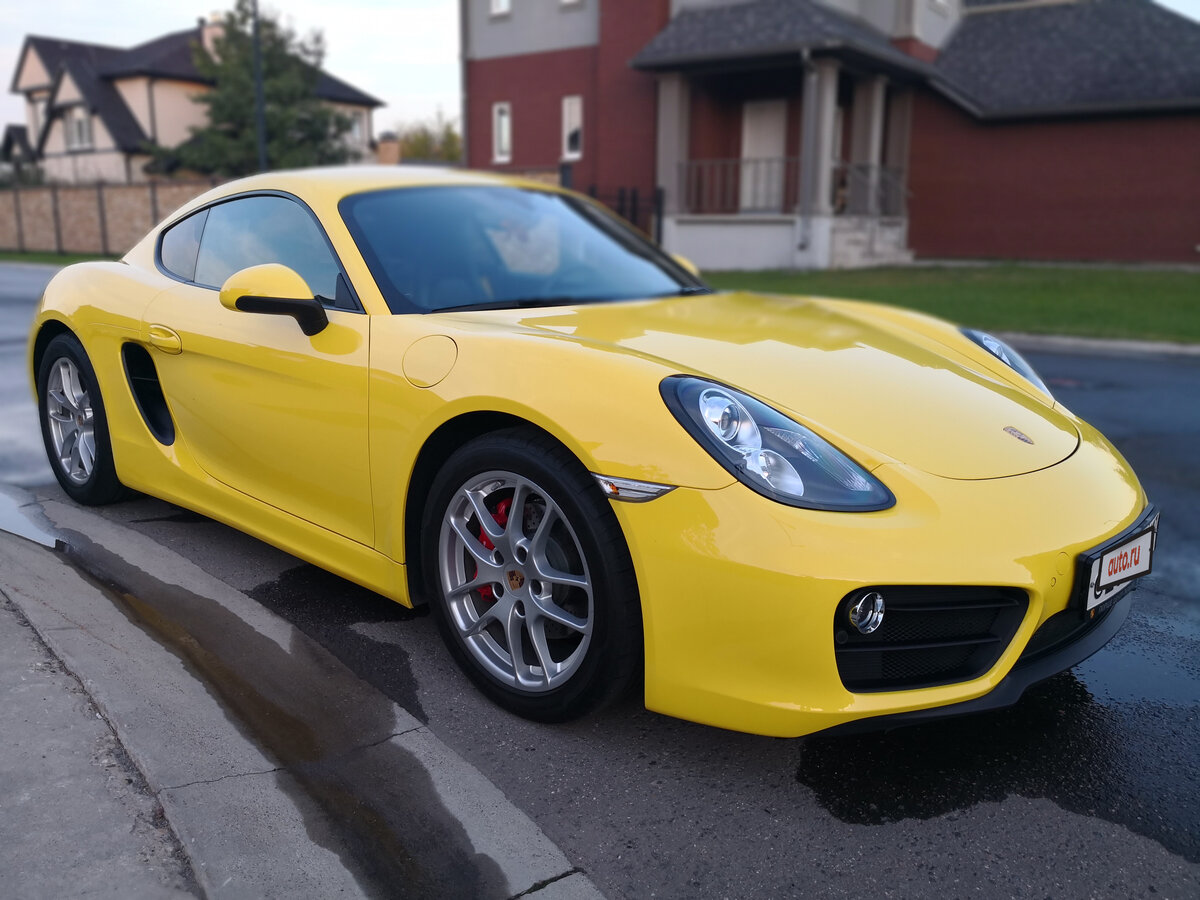 Порше желтый фото Купить б/у Porsche Cayman II (981) 2.7 AMT (275 л.с.) бензин робот в Москве: жёл