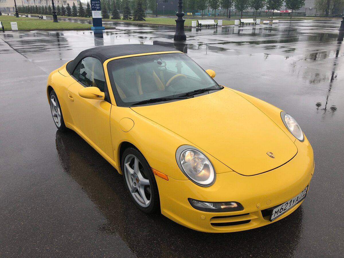 Порше желтый фото Купить б/у Porsche 911 VI (997) Carrera 3.6 MT (325 л.с.) бензин механика в Санк