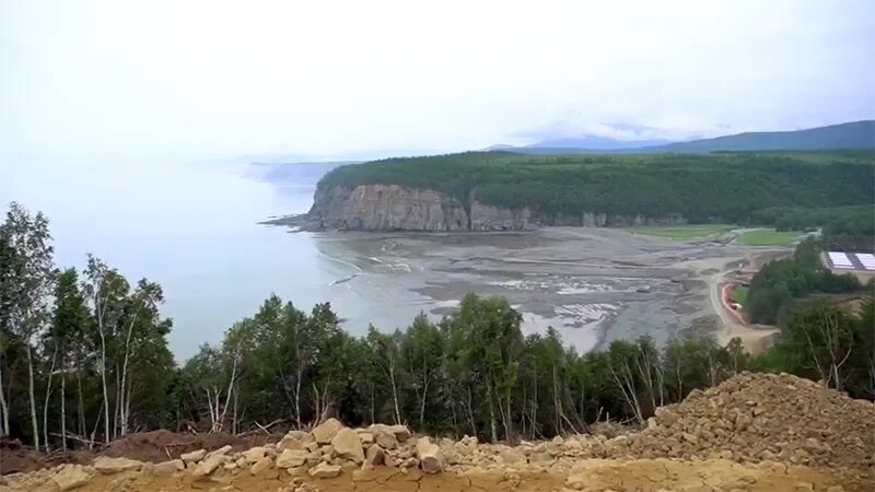 Порт эльга хабаровский край фото Михаил Дегтярёв опубликовал первые кадры строительства новой железной дороги и п