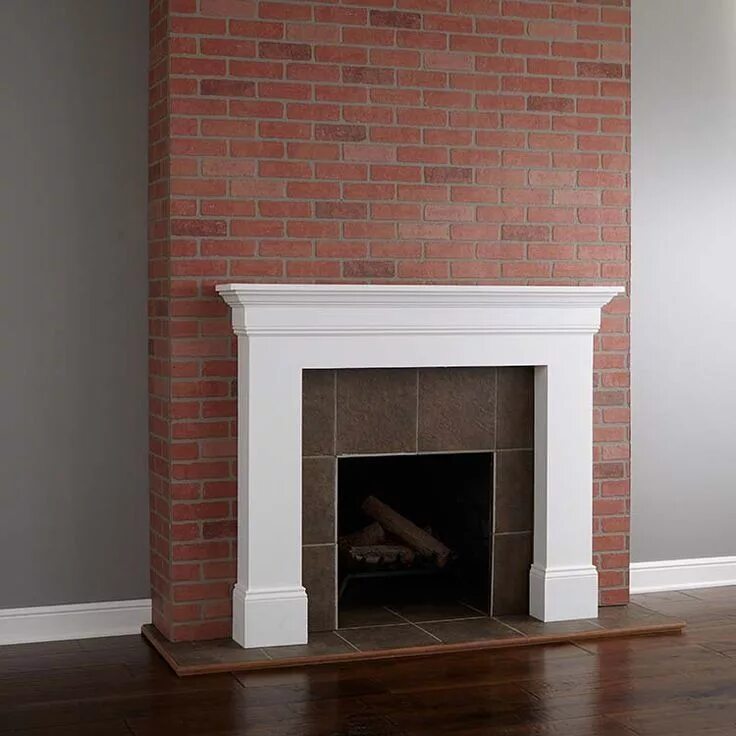 Портал из кирпича фото DIY Projects and Ideas Brick fireplace makeover, Brick fireplace decor, Painted 