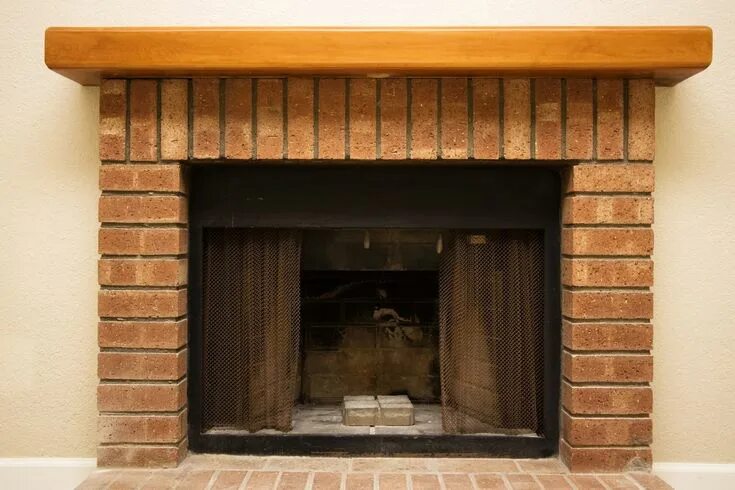 Портал из кирпича фото Brick Fireplace Fireplace design, Brick fireplace, Wireless home security system