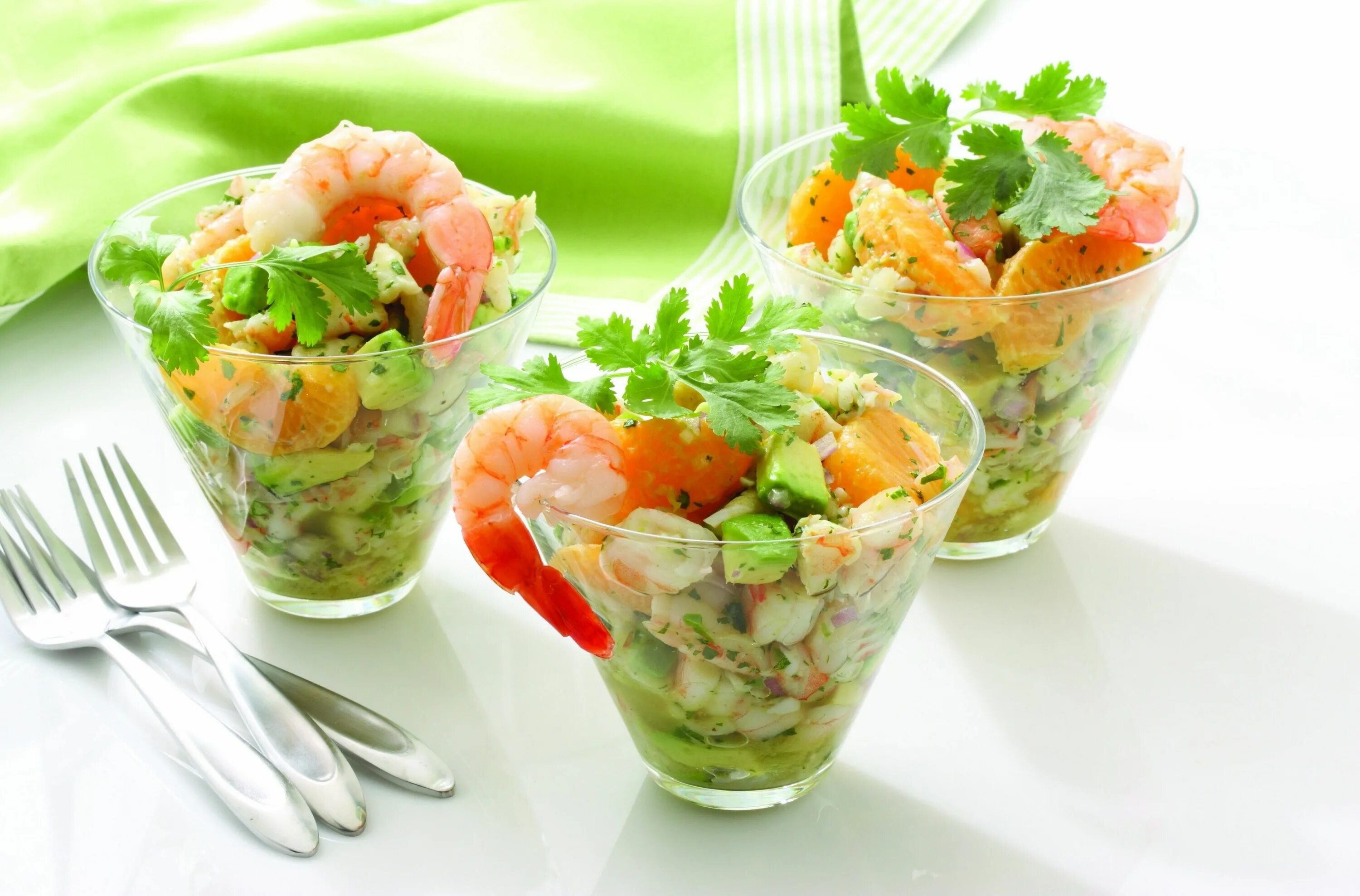 Порционные салаты рецепты с фото простые 3840x2530 shrimp 4k picture image Comida saludable, Recetas saludables, Comida