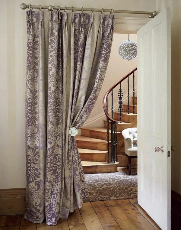 Портьеры на двери межкомнатные фото в интерьере Beautiful Curtains by Laura Ashley for a Warm and Personal Interior - Freshome.c