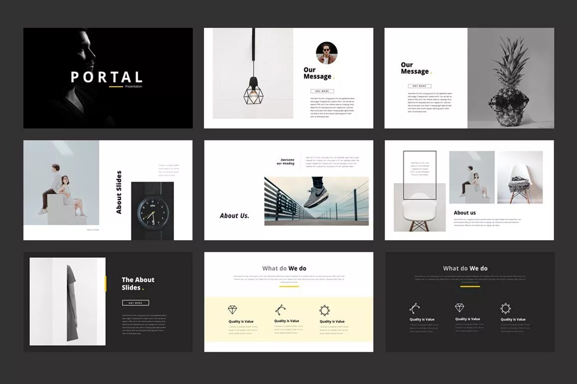 Портфолио дизайнера интерьера образец Portfolio - PowerPoint template #75689 - TemplateMonster Architecture portfolio,