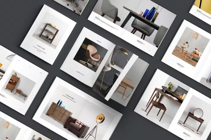 Портфолио студии дизайна C E N T R E - Furniture Catalog by BOXKAYU on Envato Elements Furniture catalog,