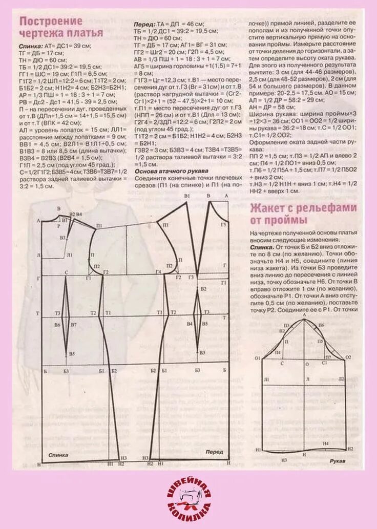 Портной ру бесплатные выкройки по вашим меркам В вашу копилочку ПОСТРОЕНИЕ ЧЕРТЕЖА.. Швейная Копилка. Шитье. Выкройки. МК в 202