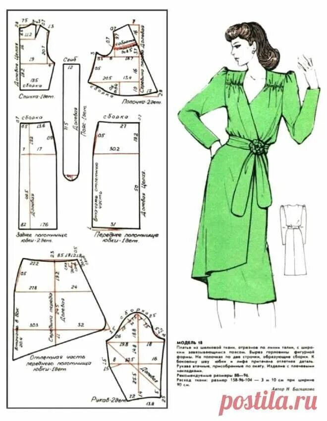 Портной ру выкройки бесплатно для женщин ШИТЬЕ ДЛЯ ЖЕНЩИН (СССР) Vogue sewing patterns, Vintage vogue sewing patterns, Dr