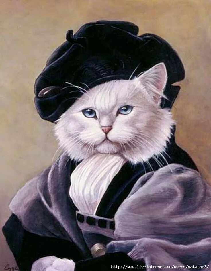 Портрет кота фото "Portrait of Baldassare Castiglione (Raphael)" par Melinda Copper Illustration d