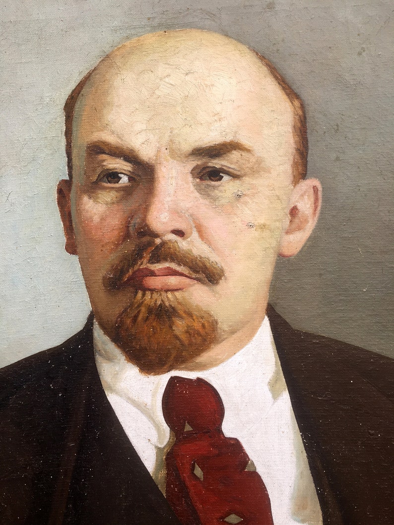 Портрет ленина фото Reserved Pls Don't Buy Oil Painting Portrait Lenin 263