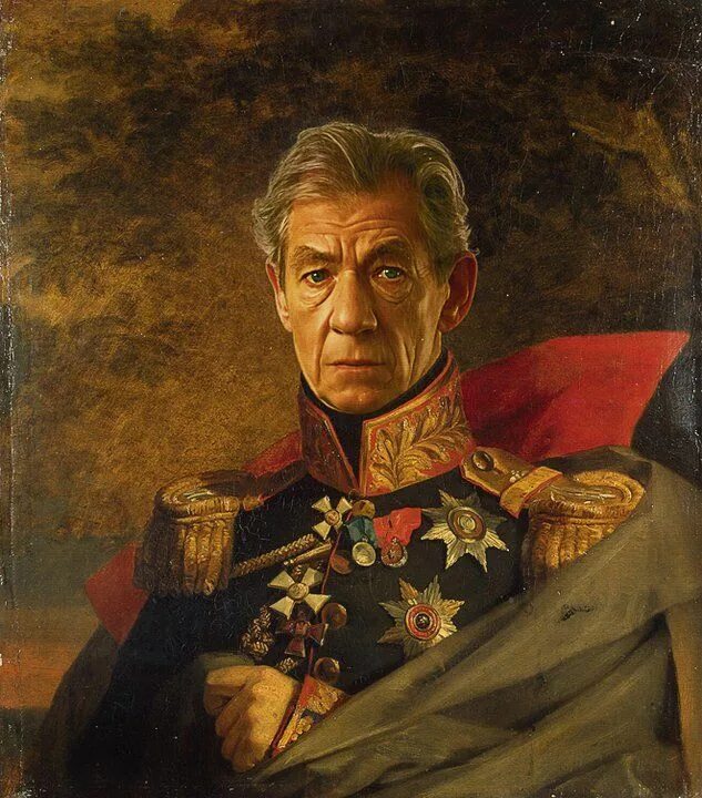 Портрет по фото генерал Replaceface: Amazing Portraits by Steve Payne Ian mckellen, Celebrity portraits,