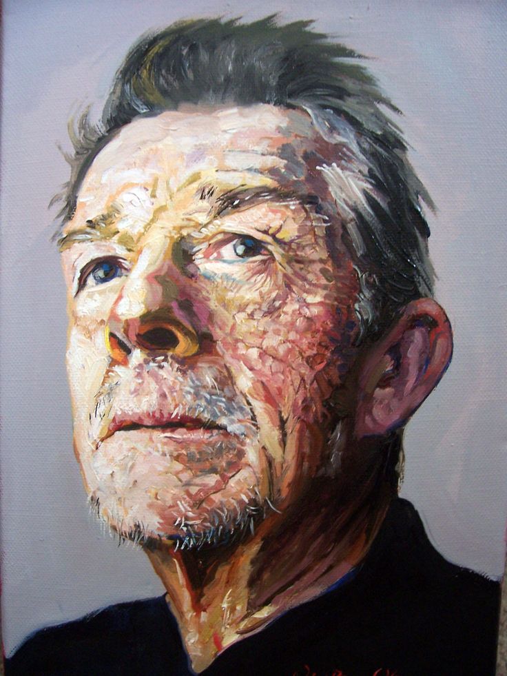 Портрет техника фото nelc: "John Hurt by Owen Lennox " Portrait art, Portrait painting, Portrait arti