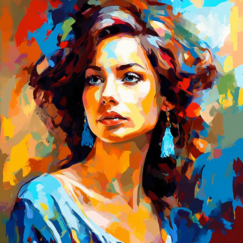 Портреты по номерам по фото "Painting by numbers, portrait of a ." - image created in Shedevrum