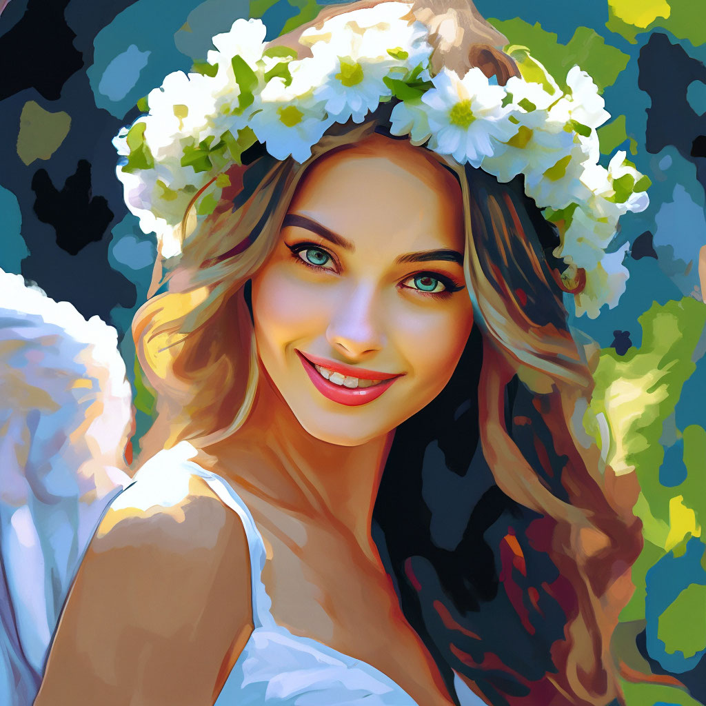 Портреты по номерам по фото "Painting by numbers,portrait, ." - image created in Shedevrum