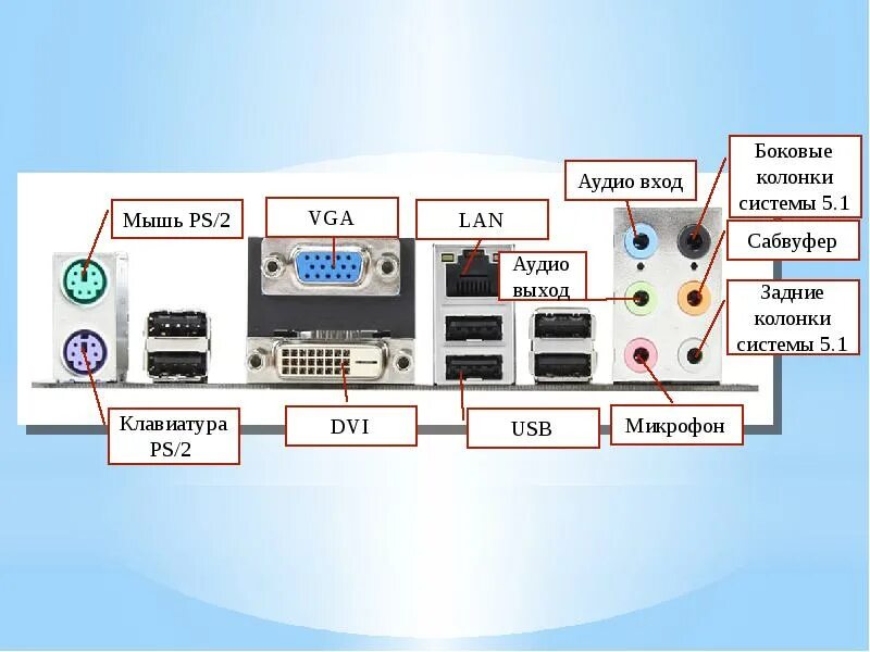 Порты для подключения внешних устройств Картинки ЗВУКОВЫЕ УСТРОЙСТВА ПК