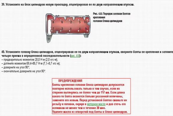 Порядок и момент затяжки гбц 2106 Chevy-Niva :: Просмотр темы - Протяжка головки двигателя