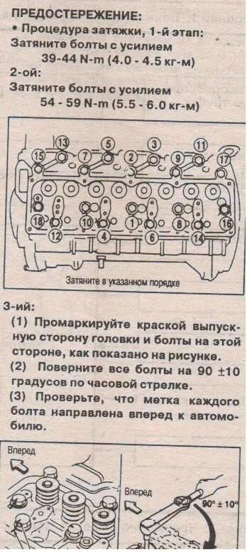 Порядок и момент затяжки гбц хино 700 Блог сообщества Diesel Power (Дизельные ДВС) - DRIVE2