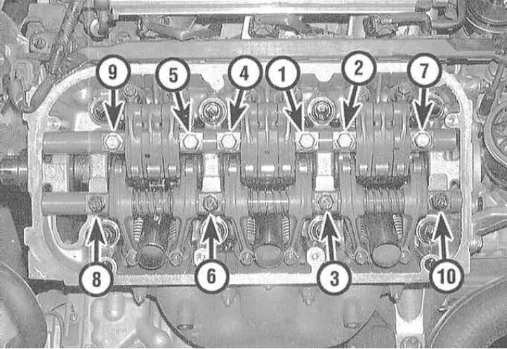 Порядок и момент затяжки распредвалов мицубиси либеро Removal, condition check and installation of rocker arm assembly (Honda Accord 6