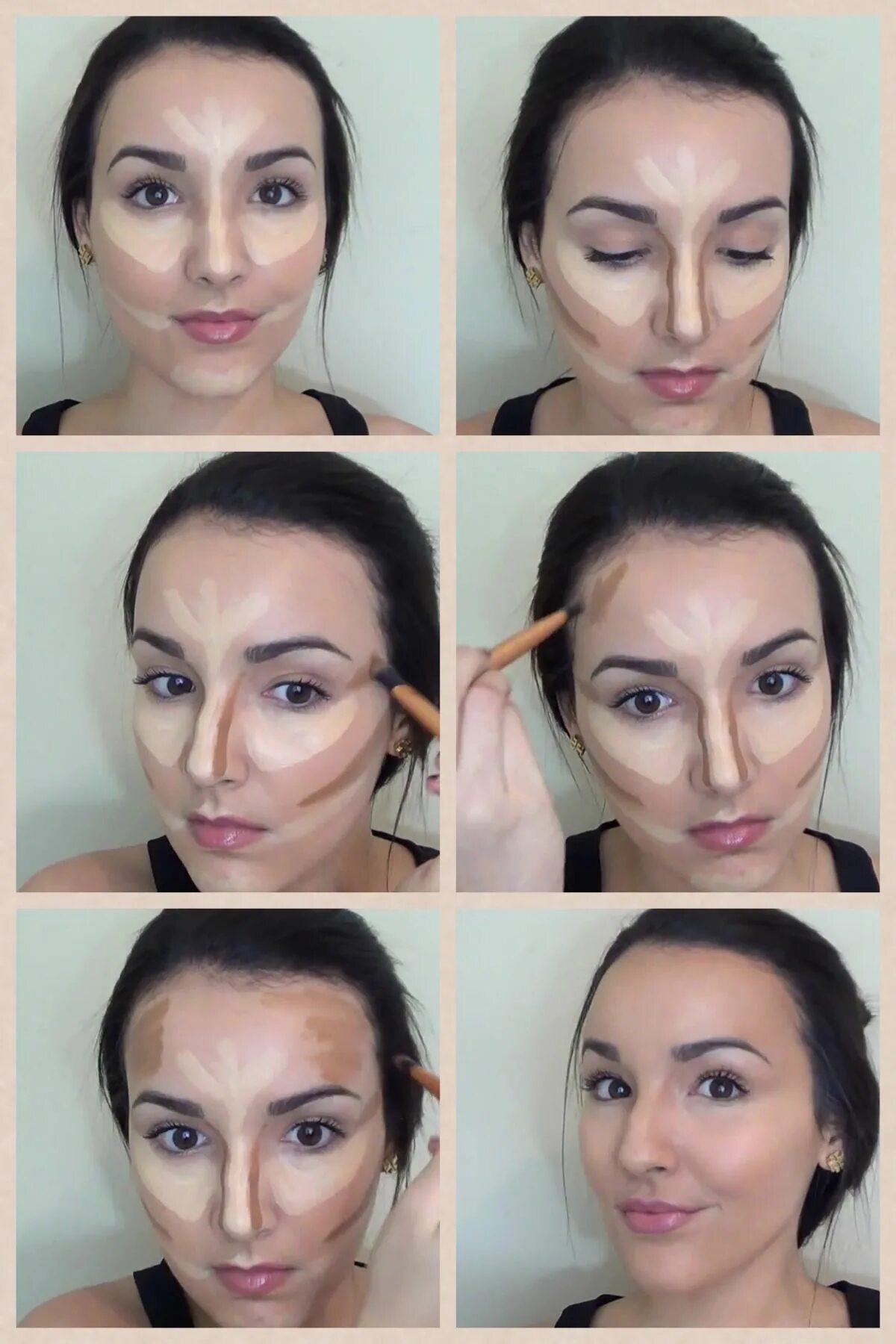 Порядок нанесения макияжа на лицо пошагово Contouring & Highlighting: How to get Kim Kardashian Definition Contour makeup, 