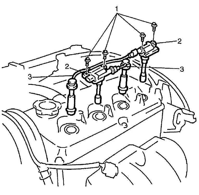 Порядок подключения свечей зажигания Ремонт Сузуки Гранд Витара : Сборка катушки зажигания (воспламенитель и катушка 