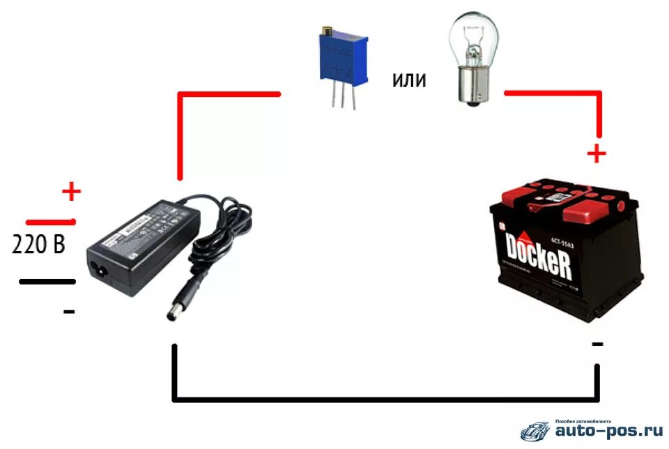 Порядок подключения зарядного устройства к автомобильному аккумулятору Ли зарядкой аккумулятор