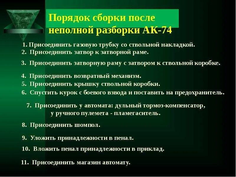 Порядок полной разборки ак Картинки РАЗБОРКА АК 74 ПОСЛЕДОВАТЕЛЬНОСТЬ