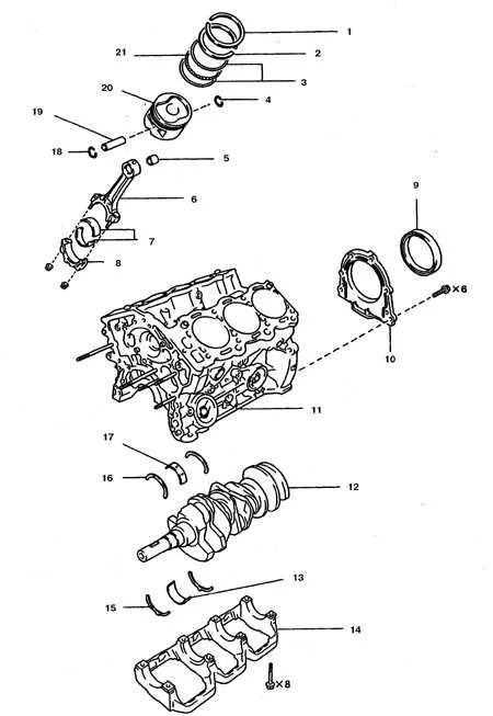 Порядок разборки двс Руководство по ремонту Toyota 4runner (Тойота 4 раннер) 1987-1998 г.в. 3.3.2.2 П