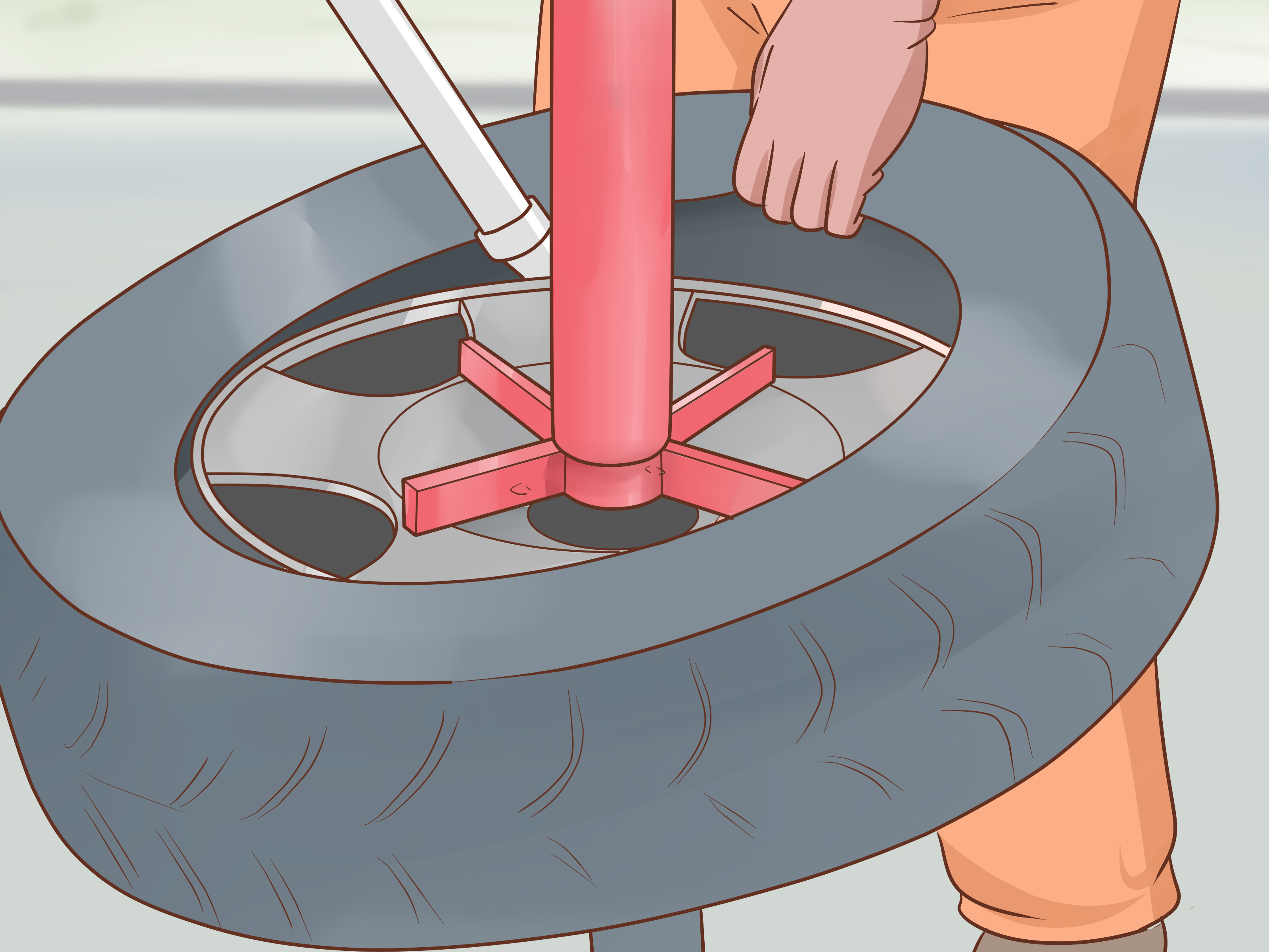 Порядок разборки колеса Easy Ways to Get a Tire Off a Rim (with Pictures) - wikiHow