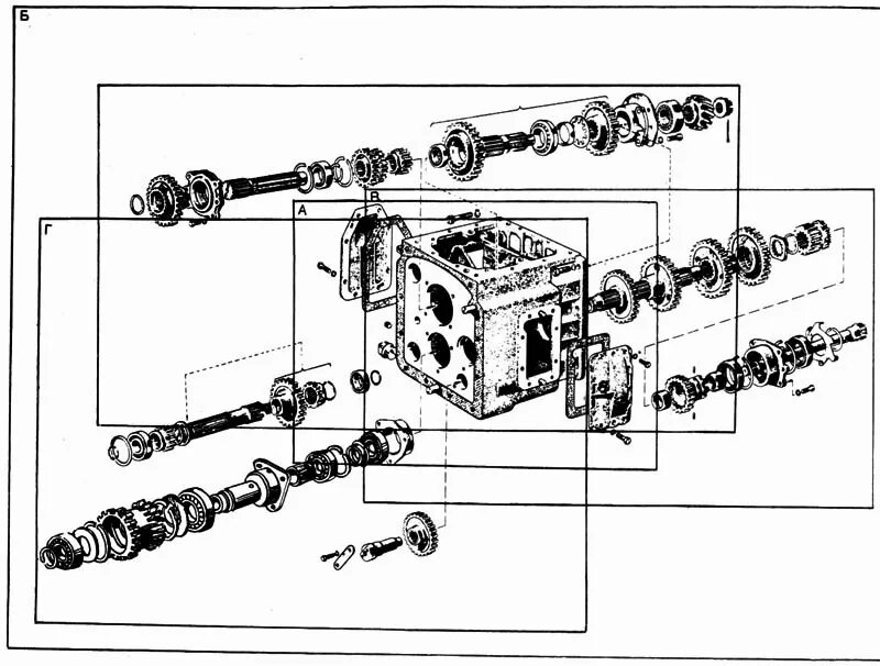 Порядок разборки кпп мтз 82 Коробка передач МТЗ-80 (Чертеж № 69: список деталей, стоимость запчастей). Катал
