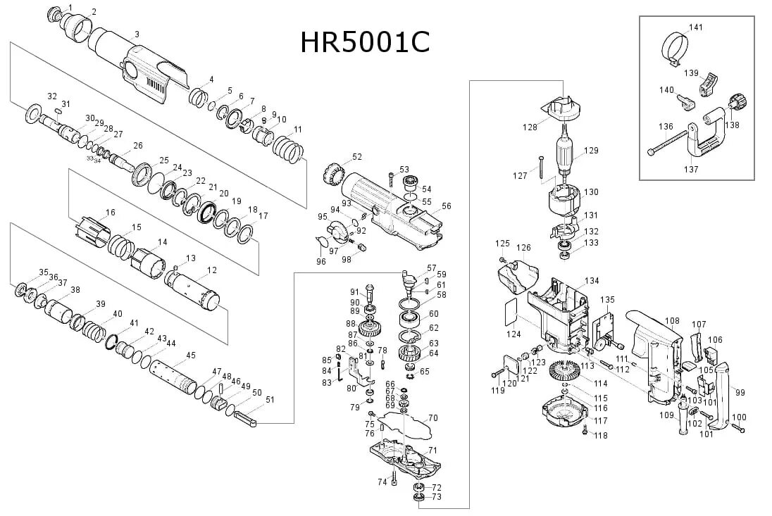 Порядок разборки перфоратора макита Макита hr5001c - CormanStroy.ru