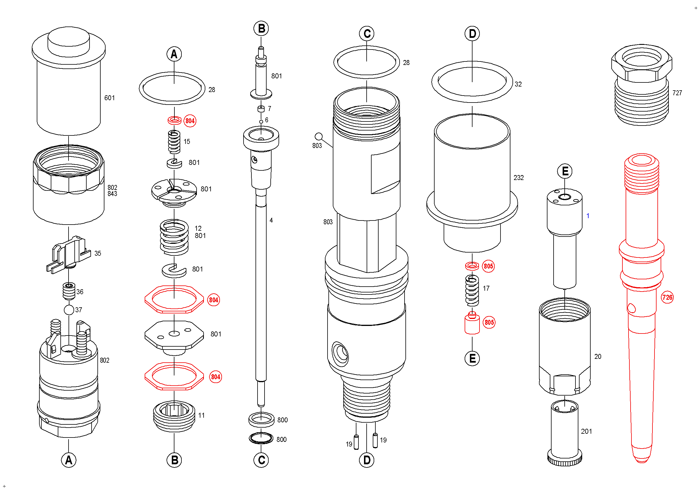 Порядок разборки промывки и сборки форсунок Форсунка / Инжектор, система Common Rail 0445120014 CRIN1-14/16