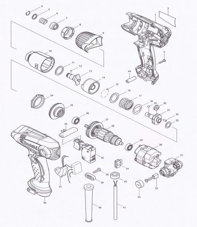 Порядок разборки шуруповерта макита Ремонт шуруповерта Макита своими руками