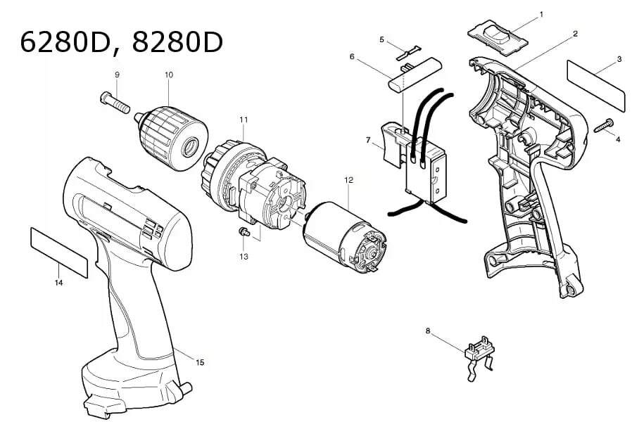 Порядок разборки шуруповерта макита Купить Ударная дрель Makita 8280d 6280d: отзывы, фото и характеристики на Aredi.