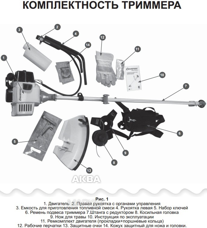 Порядок сборки аккумуляторного триммера Триммер бензиновый (бензокоса) Champion T337 - Купить по доступной цене в интерн