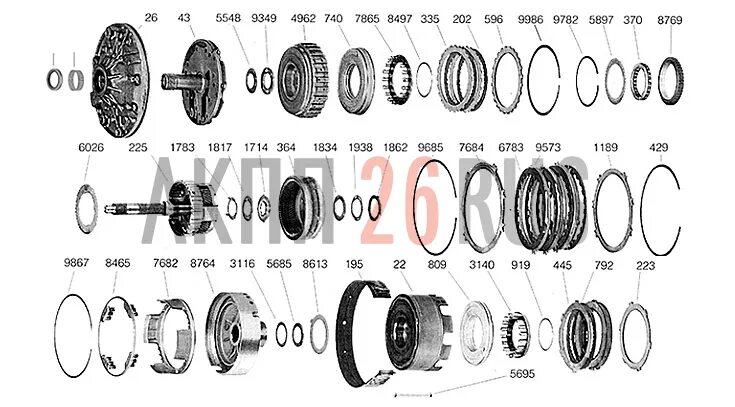 Порядок сборки акпп A350E - АКПП26RUS