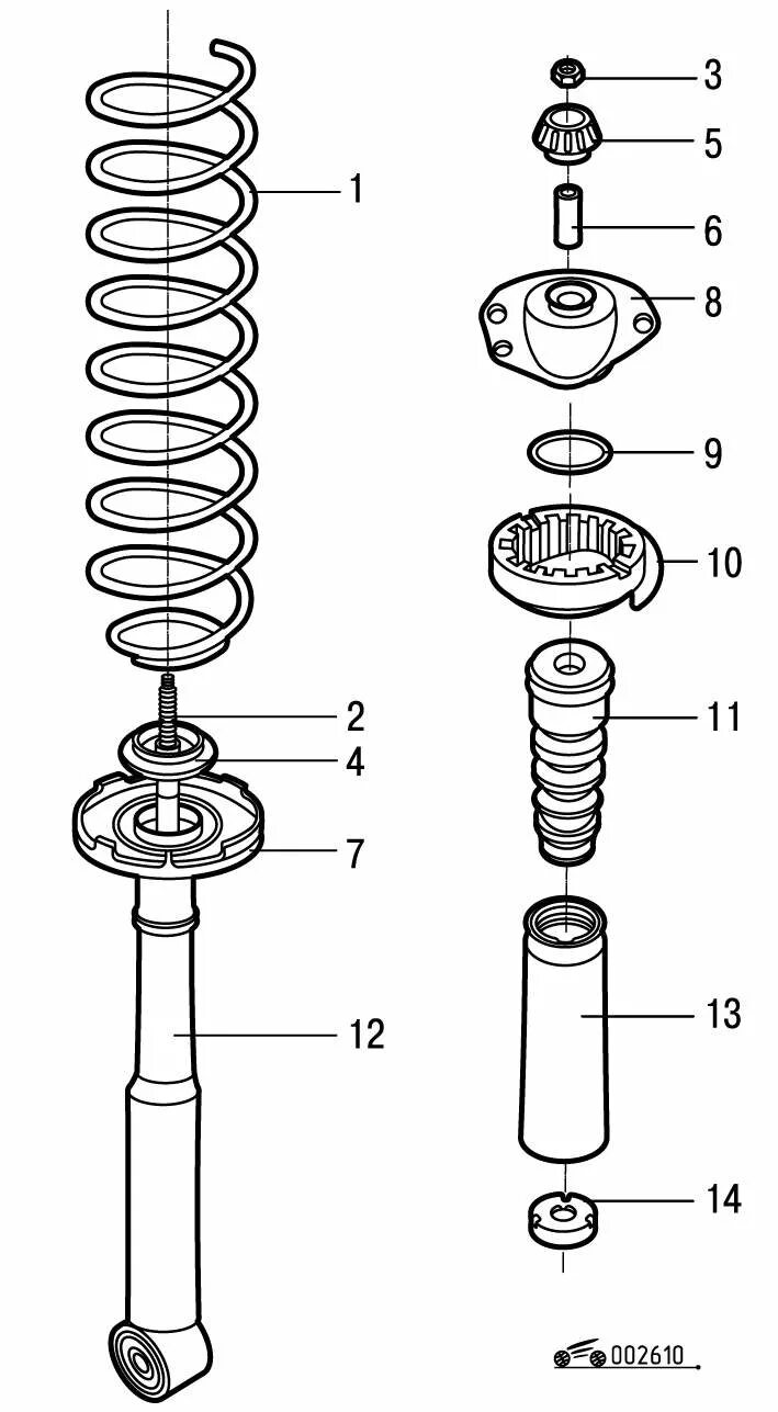 Порядок сборки амортизаторов передних фольксваген пассат б3 Снятие и установка заднего амортизатора Volkswagen - Golf III