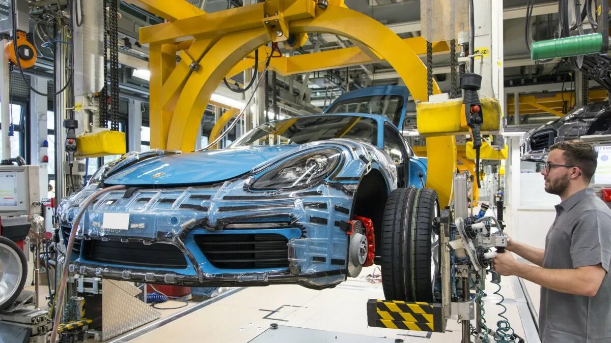 Порядок сборки автомобиля Porsche commences production of Porsche 718 Cayman