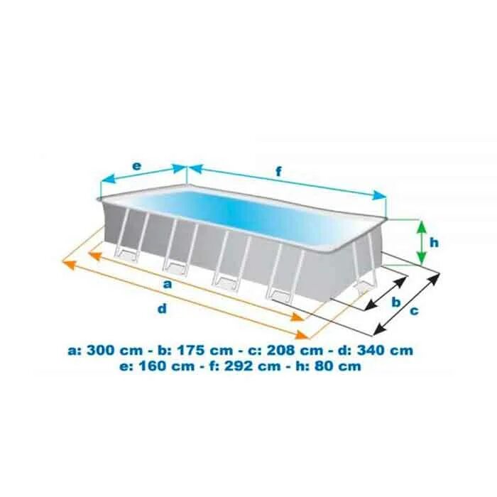 Порядок сборки бассейна კარკასული ბასეინი ფილტრით INTEX 26784 300*175*80