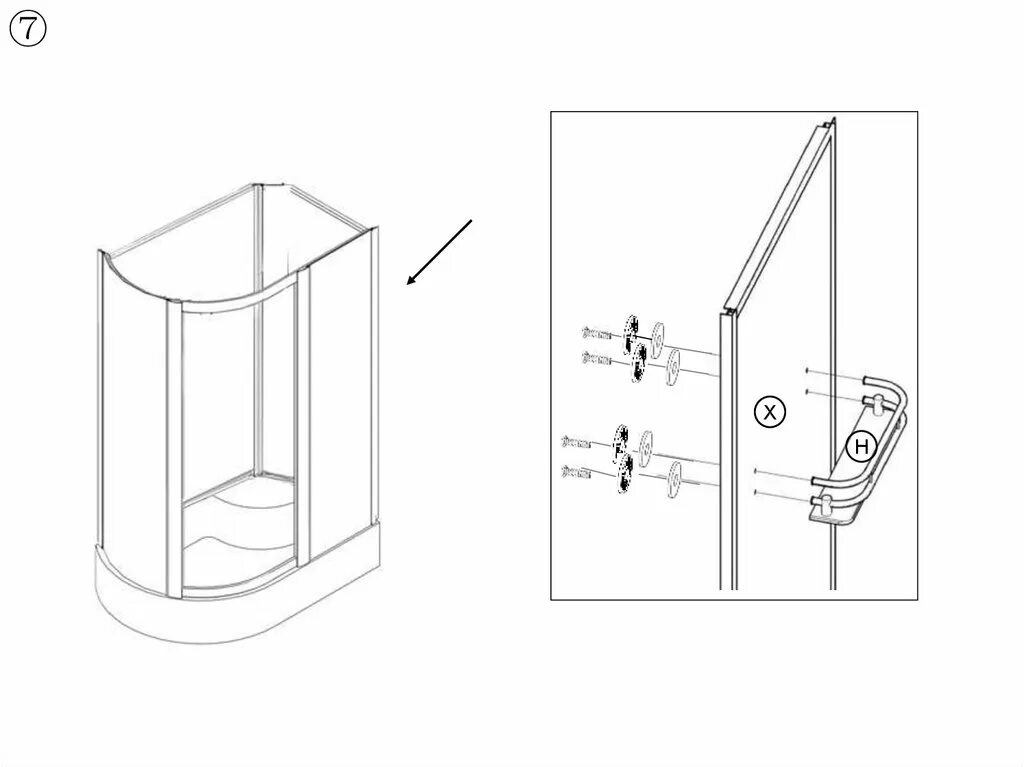 Порядок сборки душа Собрать душевую кабину niagara