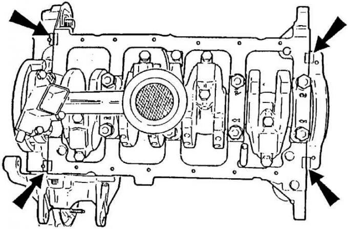 Порядок сборки двигателя 646071 Diesel engine assembly (Diesel engines / Changes 1988-1993 / Ford Sierra 1982-19